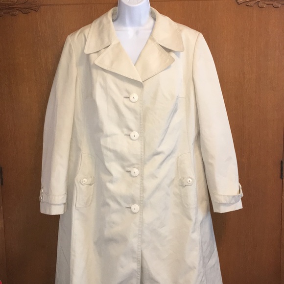 Stadick Modelle Jackets & Blazers - Vintage Stadick Modelle Trench Rain Coat Cream M